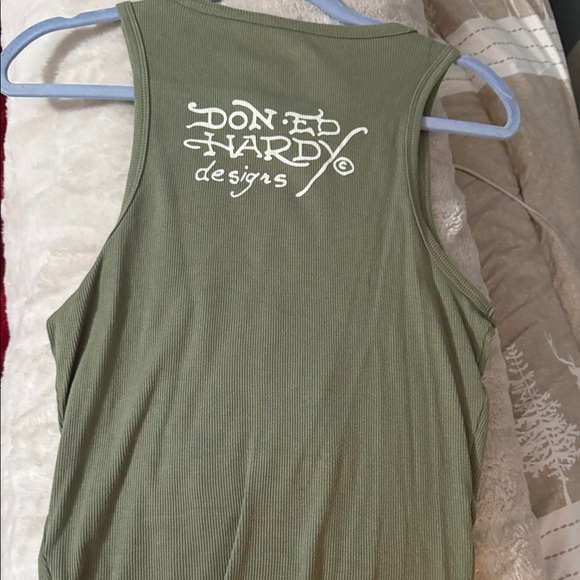 Ed Hardy Olive Graphic Tank - Picture 4 of 6